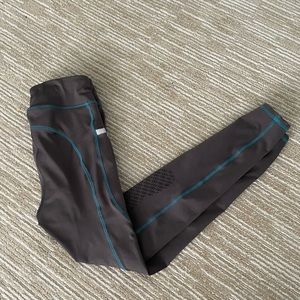 Dover Saddlery Blue Striped Gray Breeches